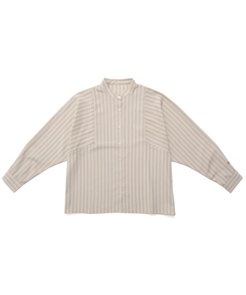 Arnold Palmer（アーノルドパーマー）の「EVERY DAY イージーケア ストライプ シャツブラウス（シャツ/ブラウス・レディース・サックスブルー/ベージュ/ブルー・L/S/M）」の8枚目の写真