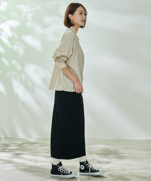 Arnold Palmer（アーノルドパーマー）の「EVERY DAY イージーケア ストライプ シャツブラウス（シャツ/ブラウス・レディース・サックスブルー/ベージュ/ブルー・L/S/M）」の22枚目の写真