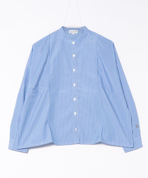 Arnold Palmer（アーノルドパーマー）の「EVERY DAY イージーケア ストライプ シャツブラウス（シャツ/ブラウス・レディース・サックスブルー/ベージュ/ブルー・L/S/M）」の7枚目の写真