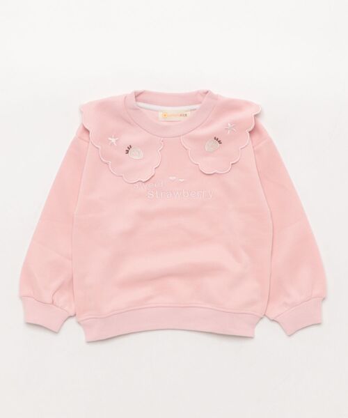 aimoha(アイモハ)の「【aimoha KIDS】キッズフラワーカラースウェット(スウェット・キッズ・ピンク/ベージュ/オフホワイト・90/100/110/120/130)」の6枚目の写真