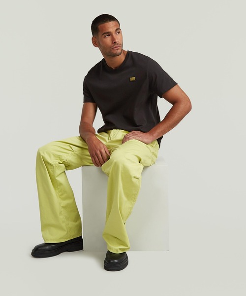 G-STAR(ジースター)の「PLEATED 3D DENIM PANT/ライトウェイトシャンブレープリーツジーンズ/L30(デニムパンツ・メンズ・イエロー系その他・28/30/30/30/34/30/32/30)」の4枚目の写真