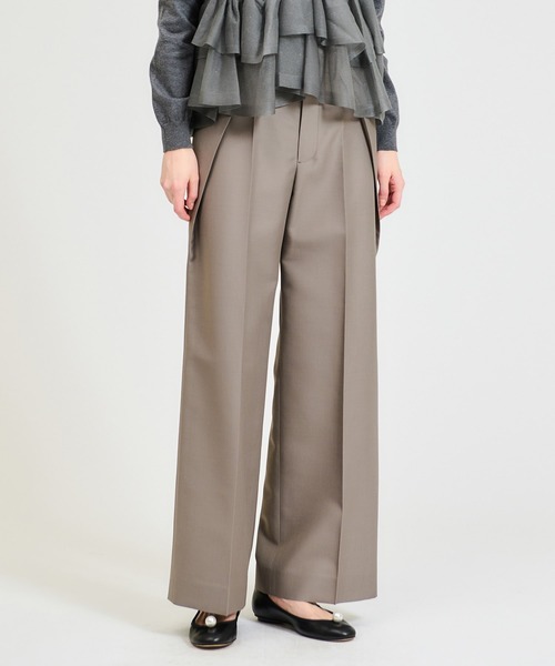 ESTNATION スラックス チャコールグレー ESTNATION / ツイルセットアップイージースラックス｜ESTNATION