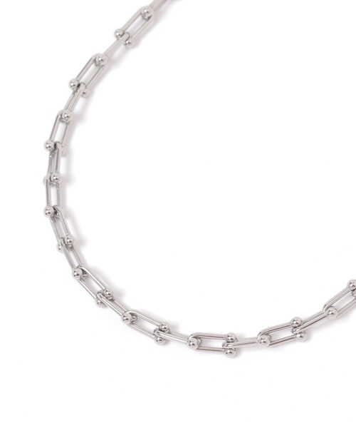 GLOBAL WORK（グローバルワーク）の「UNISEX/ステンレスショートチェーンネックレス/324415（ネックレス・メンズ・ホワイト/ホワイト系その他/その他1/その他2/その他3・FREE）」の3枚目の写真