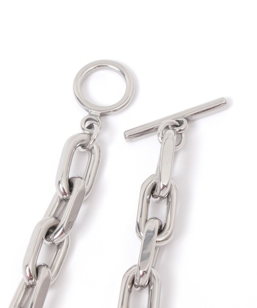 GLOBAL WORK（グローバルワーク）の「UNISEX/ステンレスショートチェーンネックレス/324415（ネックレス・メンズ・ホワイト/ホワイト系その他/その他1/その他2/その他3・FREE）」の7枚目の写真