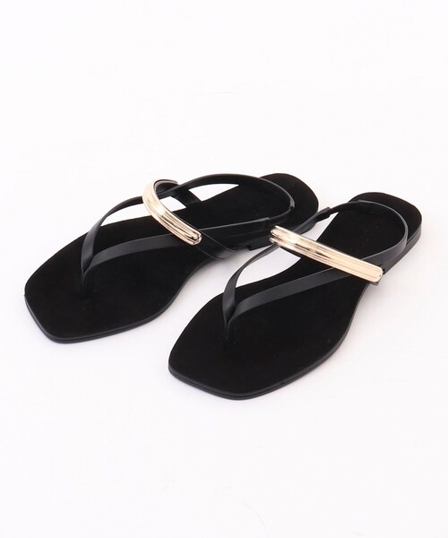 LAOCOONTE(ラオコンテ)の「【LAOCOONTE/ ラオコンテ】Ava Suede Squareサンダル(サンダル・レディース・ブラック・38/37/36)」の13枚目の写真