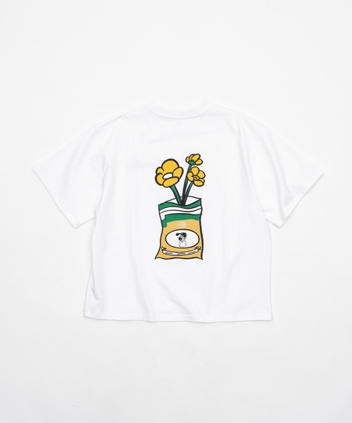 kaoyorinakami(カオヨリナカミ)の「good flower tee / グッドフラワーTシャツ(Tシャツ/カットソー・メンズ・ブラック/ホワイト・MEDIUM/SMALL/X-LARGE/LARGE)」の1枚目の写真