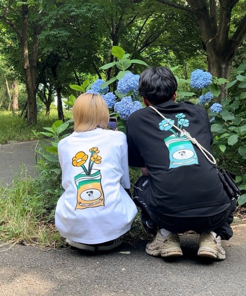 kaoyorinakami(カオヨリナカミ)の「good flower tee / グッドフラワーTシャツ(Tシャツ/カットソー・メンズ・ブラック/ホワイト・MEDIUM/SMALL/X-LARGE/LARGE)」の21枚目の写真