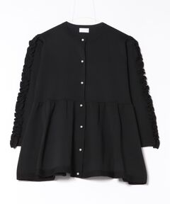 別注】ne Quittez pas BLACK POPLIN ORGANZEシャツ（シャツ