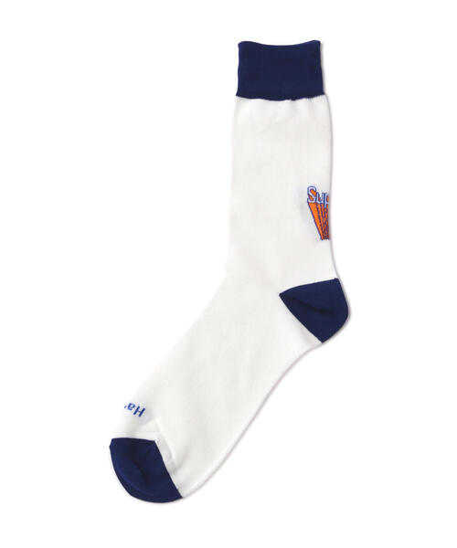ROSTER SOX(ロスターソックス)の「ROSTER SOX/ロスターソックス SUPER M SOCKS メンズ レディース(ソックス/靴下・メンズ・ホワイト/グレー・1/2)」の7枚目の写真