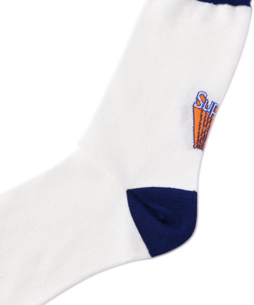 ROSTER SOX(ロスターソックス)の「ROSTER SOX/ロスターソックス SUPER M SOCKS メンズ レディース(ソックス/靴下・メンズ・ホワイト/グレー・1/2)」の6枚目の写真