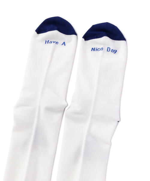 ROSTER SOX(ロスターソックス)の「ROSTER SOX/ロスターソックス SUPER M SOCKS メンズ レディース(ソックス/靴下・メンズ・ホワイト/グレー・1/2)」の3枚目の写真