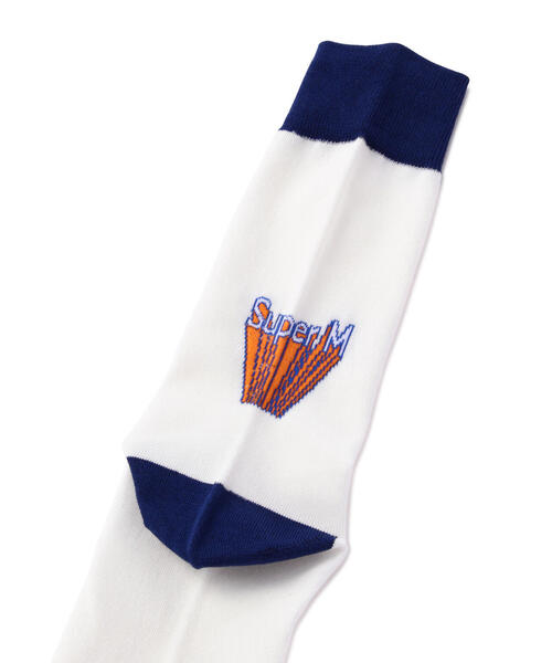 ROSTER SOX(ロスターソックス)の「ROSTER SOX/ロスターソックス SUPER M SOCKS メンズ レディース(ソックス/靴下・メンズ・ホワイト/グレー・1/2)」の2枚目の写真