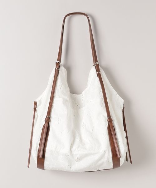 JEANASIS（ジーナシス）の「アンティークレーストート/451750（トートバッグ・レディース・ホワイト系その他/ブラック・FREE）」の19枚目の写真