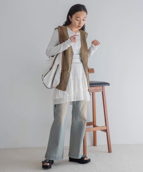 JEANASIS（ジーナシス）の「アンティークレーストート/451750（トートバッグ・レディース・ホワイト系その他/ブラック・FREE）」の16枚目の写真