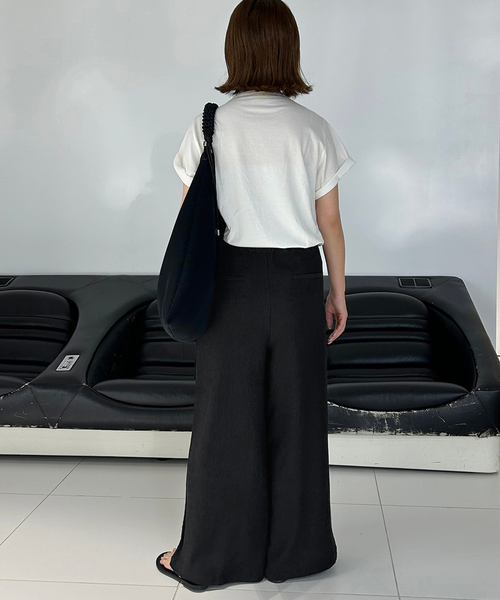 25SS SLOBE IENA ラップジャージパンツ　ブラック　38 WEB限定/追加2》ラップジャージパンツ（その他パンツ）｜SLOBE