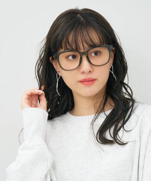 Zoff メガネ ウェリントン 黒縁 伊達 メンズ レディース