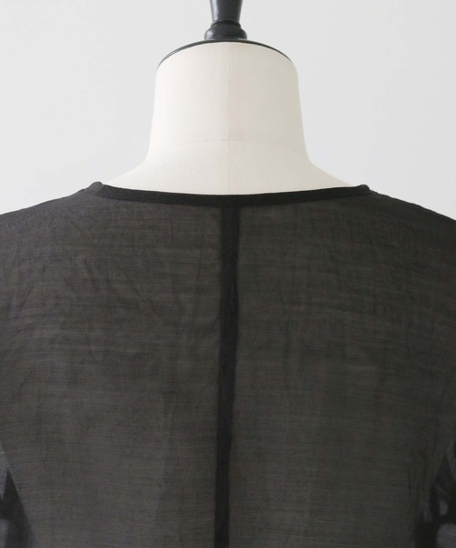 CLEIO(クレイオ)の「【CLEIO】テープ刺繍ネックリボン半袖ブラウス TAPE EMBROIDERY NECK RIBBON BLOUSE/940-13610(シャツ/ブラウス・レディース・ブラック/アイボリー・FREE)」の21枚目の写真