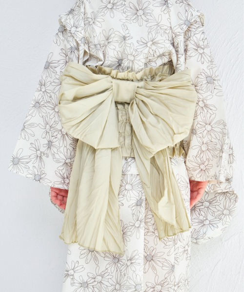 pairmanon（ペアマノン）の「【簡単着付け】【リンクコーデ】2WAYガールズ浴衣（浴衣・キッズ・アイボリー/ブラック系その他2/パープル/イエロー/ピンク/ライトイエロー/ブルー/ブラック系その他・100/90/110/150/120/130/140）」の18枚目の写真