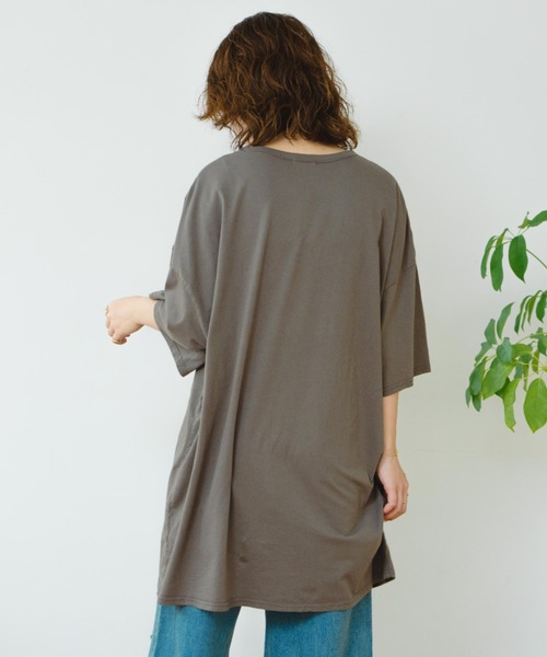 tシャツ 「eLur」フラワープリントBig T レディース eLur（エラー）の「【eLur】フラワープリントBig T（Tシャツ