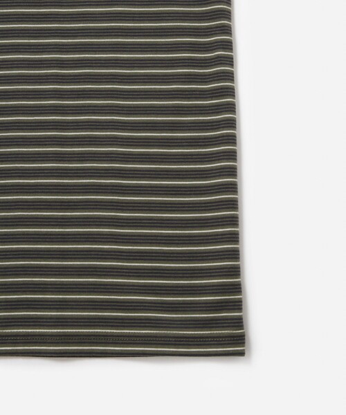 Saturdays NYC(サタデーズ ニューヨークシティ )の「Multi Stripe Relax SS Tee(Tシャツ/カットソー・メンズ・グレー/オリーブ・L/M/S/XL)」の17枚目の写真