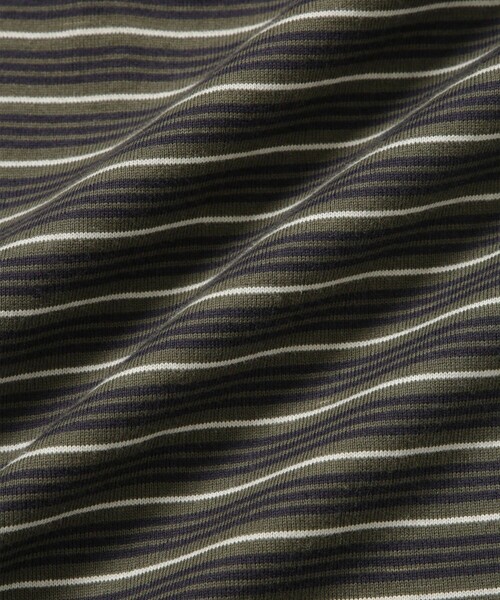 Saturdays NYC(サタデーズ ニューヨークシティ )の「Multi Stripe Relax SS Tee(Tシャツ/カットソー・メンズ・グレー/オリーブ・L/M/S/XL)」の18枚目の写真