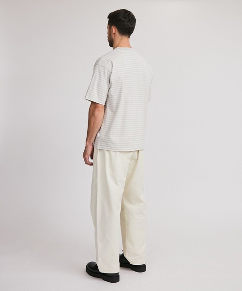 Saturdays NYC(サタデーズ ニューヨークシティ )の「Multi Stripe Relax SS Tee(Tシャツ/カットソー・メンズ・グレー/オリーブ・L/M/S/XL)」の6枚目の写真