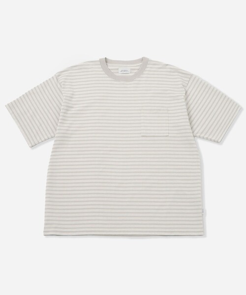 Saturdays NYC(サタデーズ ニューヨークシティ )の「Multi Stripe Relax SS Tee(Tシャツ/カットソー・メンズ・グレー/オリーブ・L/M/S/XL)」の19枚目の写真