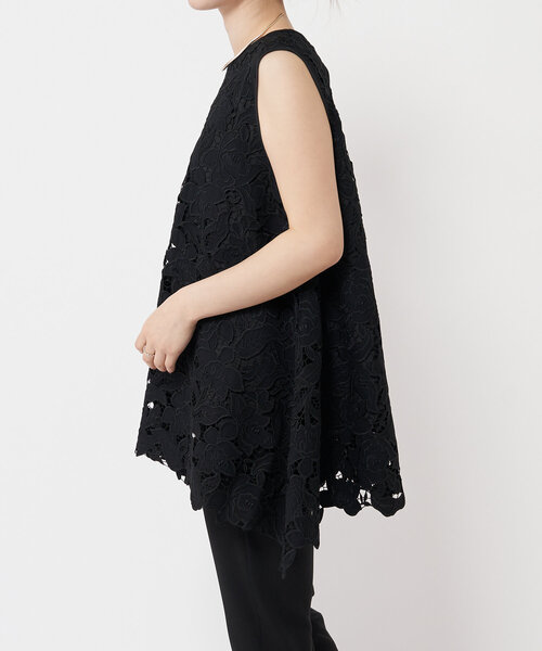 LIVETART（リヴェタート）の「刺繍レースノースリーブブラウス（シャツ/ブラウス・レディース・ブラック/ホワイト・FREE）」の8枚目の写真