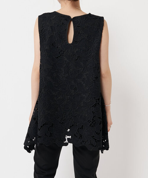 LIVETART（リヴェタート）の「刺繍レースノースリーブブラウス（シャツ/ブラウス・レディース・ブラック/ホワイト・FREE）」の9枚目の写真