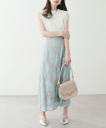 natural couture | カラーレースAラインスカート(スカート)