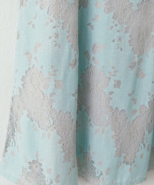 natural couture（ナチュラルクチュール）の「カラーレースAラインスカート（スカート・レディース・ブラウン/ミント/サックスブルー・FREE）」の13枚目の写真