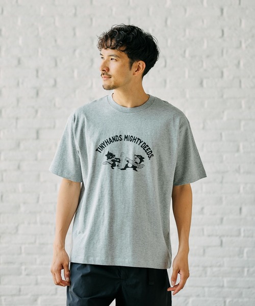 FOUND GOOD（ファウンドグッド）の「アソートプリントSSTシャツ（Tシャツ/カットソー・メンズ・ホワイト系2/ブラック/ホワイト系1/グレー系・S/XL/L/M）」の4枚目の写真