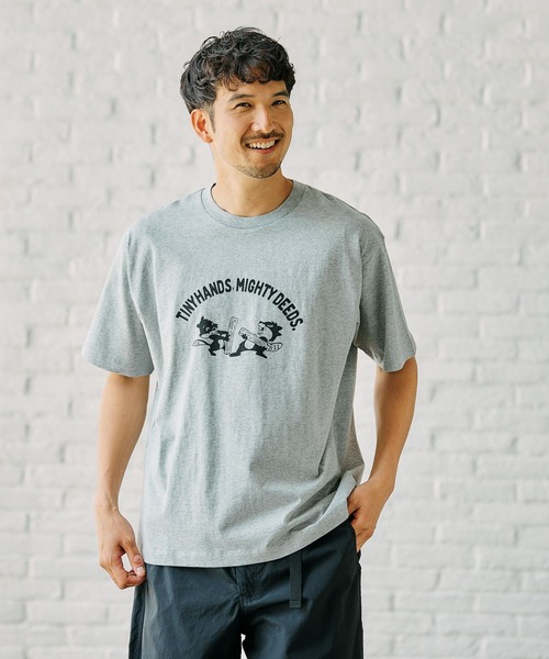 FOUND GOOD（ファウンドグッド）の「アソートプリントSSTシャツ（Tシャツ/カットソー・メンズ・ホワイト系2/ブラック/ホワイト系1/グレー系・S/XL/L/M）」の21枚目の写真