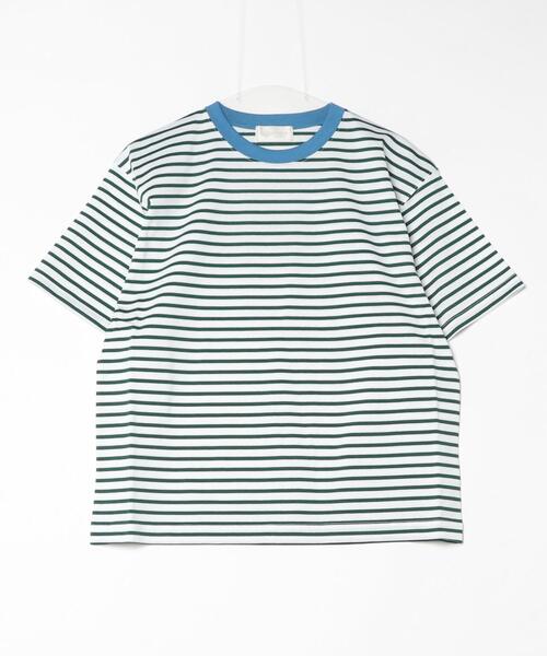 soglia（ソリア）の「soglia/ソリア　BASQUE JERSEY H/SLEEVE T BORDER（Tシャツ/カットソー・レディース・ホワイト/ブラウン/ワイン・1）」の3枚目の写真
