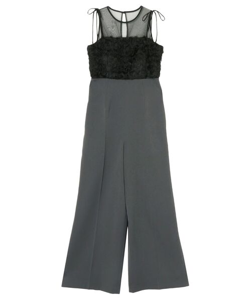 LAGUNAMOON（ラグナムーン）の「LADYデコレーションレイヤードパンツドレス 結婚式 お呼ばれ（パンツドレス・レディース・ベージュ/チャコールグレー・SMALL/MEDIUM）」の20枚目の写真