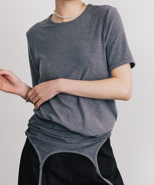 manaCREDONA★新品SMOOTHY SET TEE SHIRT SMOOTHY SET TEE SHIRT/スムージーセットTシャツ（Tシャツ