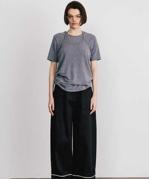 トップス sale)CREDONA SMOOTHY SET TEE SHIRT SMOOTHY SET TEE SHIRT/スムージーセットTシャツ（Tシャツ