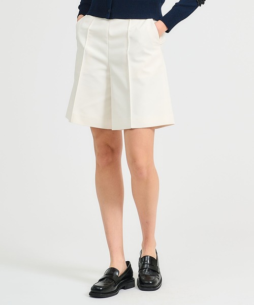 ESTNATION(エストネーション)の「ESTNATION / フロントシーム ショートパンツ(その他パンツ・レディース・オフホワイト/ブラック/イエロー・34/36/38)」の2枚目の写真