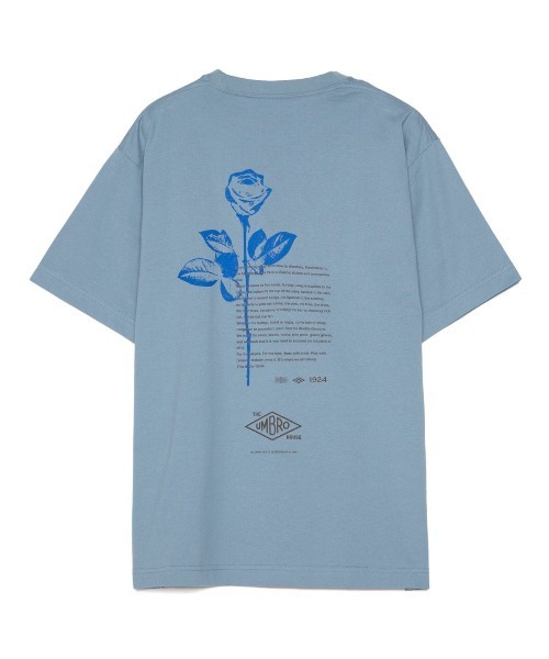 UMBRO(アンブロ)の「UMBRO HOUSE Logo T-shirt(アンブロハウス ロゴTシャツ)(Tシャツ/カットソー・メンズ・ブルー系/ピンク・SMALL/MEDIUM)」の1枚目の写真