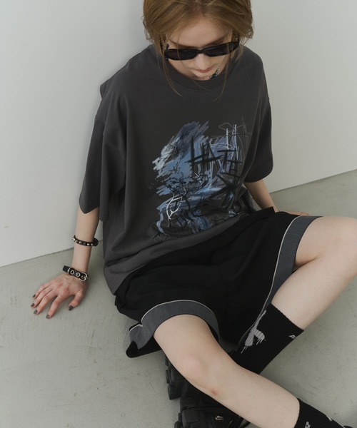AFF AIVER(エイエフエフアイバー)の「AFF AIVER パイピングワイドバギーショートパンツ(その他パンツ・メンズ・グレー/ブラック/ライトグレー・SMALL/MEDIUM/LARGE)」の12枚目の写真