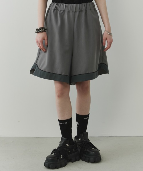 AFF AIVER(エイエフエフアイバー)の「AFF AIVER パイピングワイドバギーショートパンツ(その他パンツ・メンズ・グレー/ブラック/ライトグレー・SMALL/MEDIUM/LARGE)」の21枚目の写真