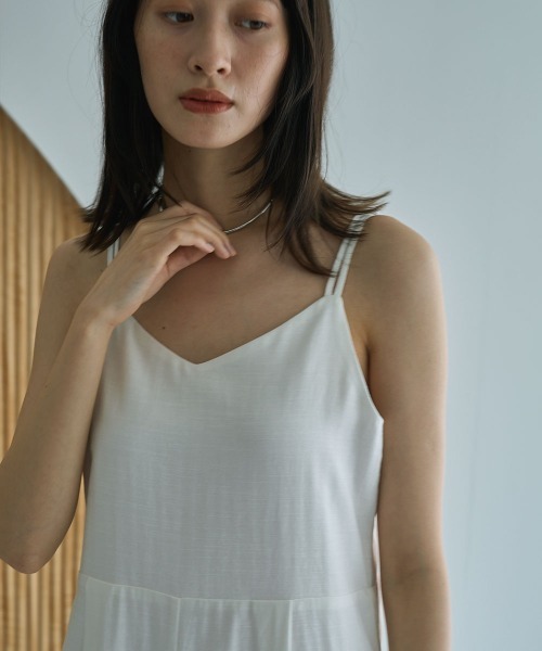 marjour（マージュール）の「HERRINGBONE SALOPETTE（サロペット/オーバーオール・レディース・オフホワイト/ブラウン・M/L）」の17枚目の写真