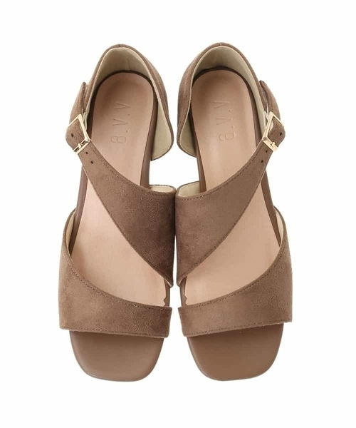 a.v.v（アーヴェヴェ）の「アシンメトリーサンダル（サンダル・レディース・ブラック/ブラウン・22.5/24.5/23.5）」の9枚目の写真