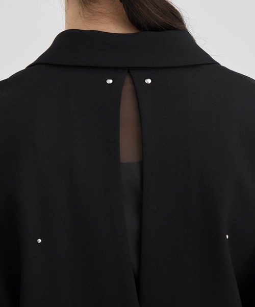 RITAN（リタン）の「【RITAN/リタン】Back Slit Motif TailoredJacket/バックスリットモチーフテーラードジャケット（テーラードジャケット・レディース・ブラック・1）」の12枚目の写真