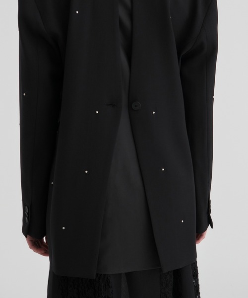 RITAN（リタン）の「【RITAN/リタン】Back Slit Motif TailoredJacket/バックスリットモチーフテーラードジャケット（テーラードジャケット・レディース・ブラック・1）」の13枚目の写真