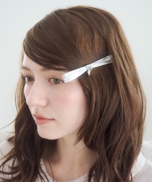 mellowneon（メロウネオン）の「ハートチャームリボンヘアクリップ（バレッタ/ヘアクリップ）」