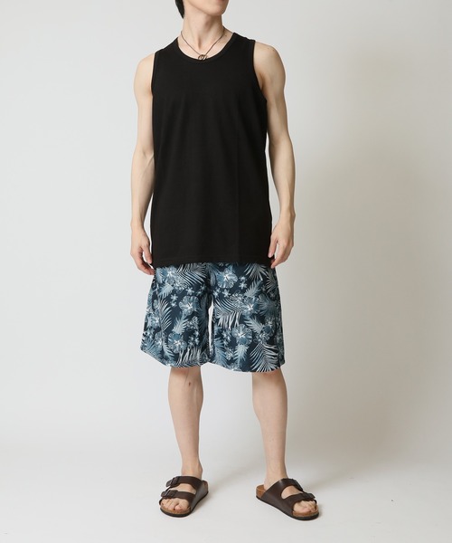 TopIsm(トップイズム)の「吸汗速乾ストレッチ 無地 タンクトップ ノースリーブ(タンクトップ・メンズ・ブルー/カーキ/ベージュ/ブラック/ホワイト/チャコール・L/M/LL)」の16枚目の写真
