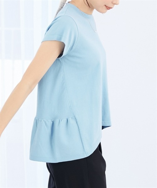 7days Life Styling（セブンデイズライフスタイリング）の「バックフレア綿混ニットプルオーバー（接触冷感・毛玉になりにくい・UVカット）＜大きいサイズ有＞（ニット/セーター・レディース・ブラック/ブルー/杢グレー・S/M/L/LL/3L）」の16枚目の写真