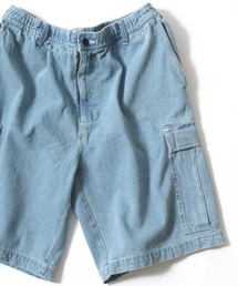 Vintage Design Indigo Denim Cargo Half Pants/ヴィンテージデザイン インディゴ デニムカーゴパンツ ハーフパンツ メンズ レディース