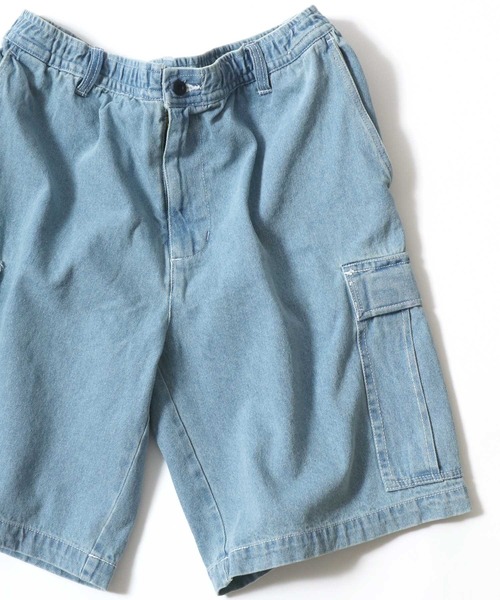 ANPAS(アンパス)の「Vintage Design Indigo Denim Cargo Half Pants/ヴィンテージデザイン インディゴ デニムカーゴパンツ ハーフパンツ メンズ レディース(デニムパンツ・メンズ・ブラック/サックスブルー/ブルー・LL/L/M)」の1枚目の写真